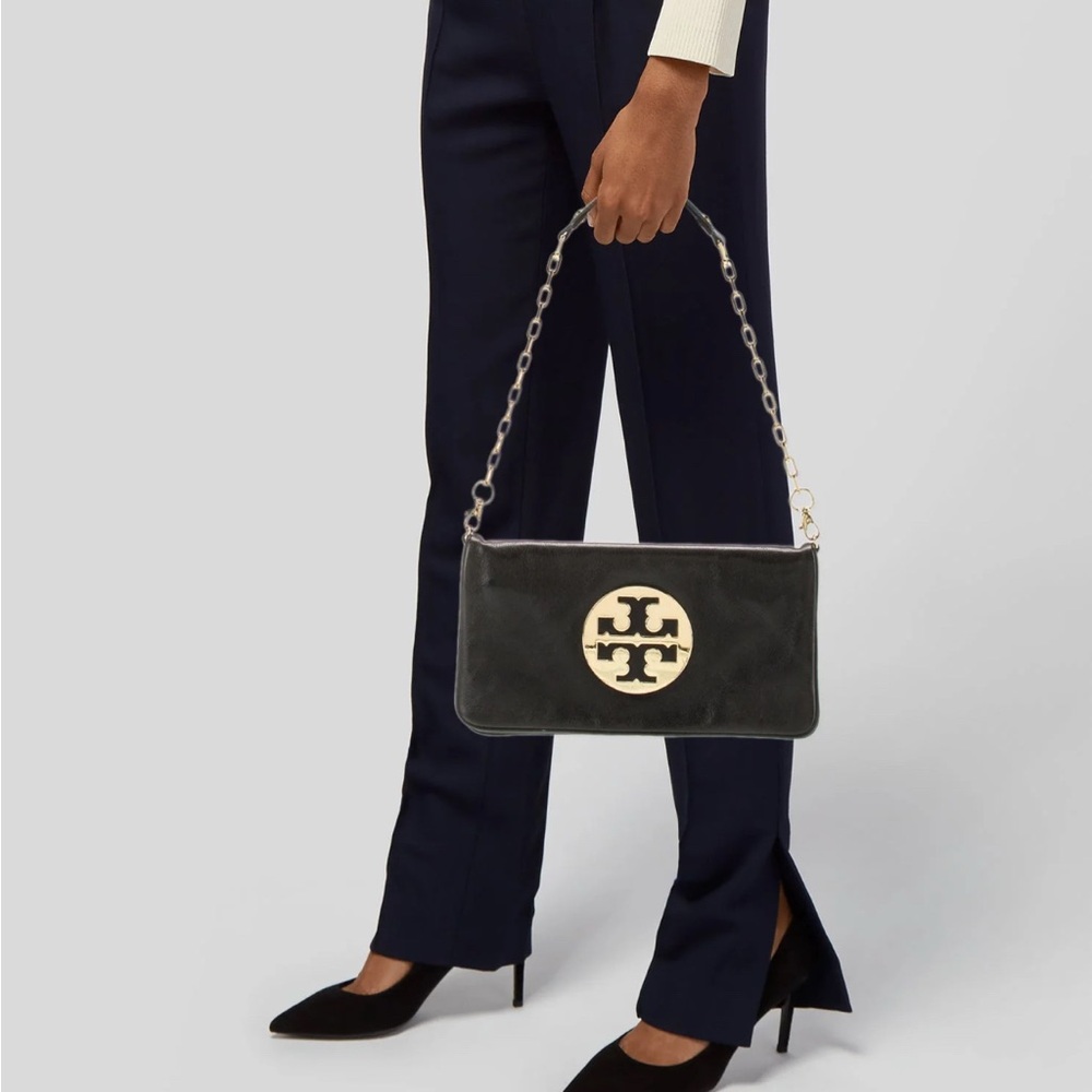 Tory Burch Black Rava Clutch